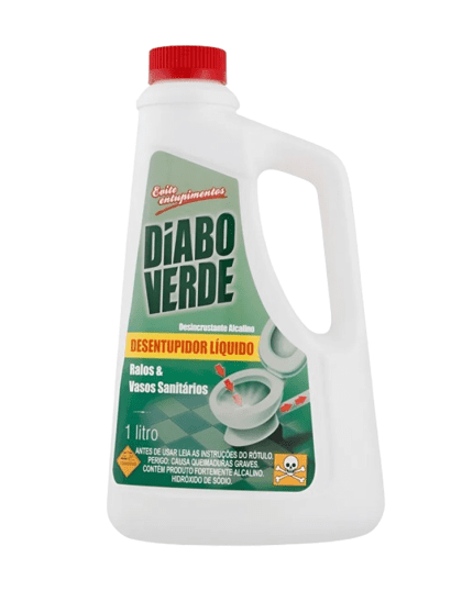 Desentupidor de Pias e Ralos Diabo Verde | 1 Litro